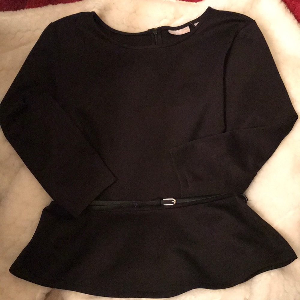 NY & Co. belted peplum top